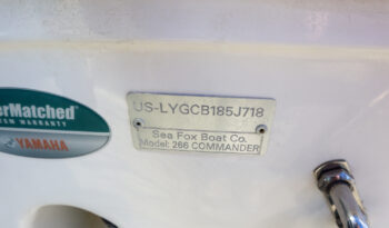 2017 Sea Fox 266 Commander full
