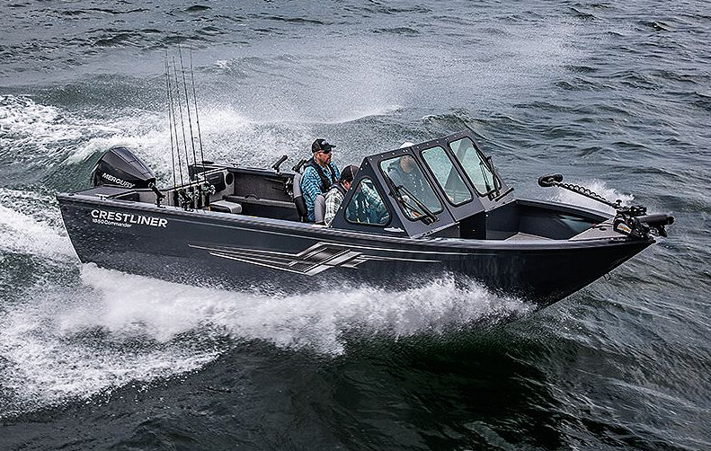 Used Crestliner Commander Big Water Deep-V Hull Boats For Sale