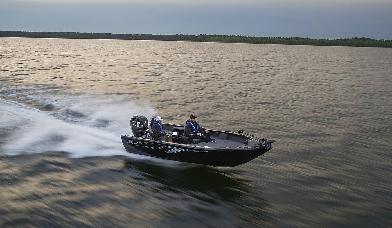 Used Crestliner Pro Tiller Fishing Deep-V Hull Boats For Sale