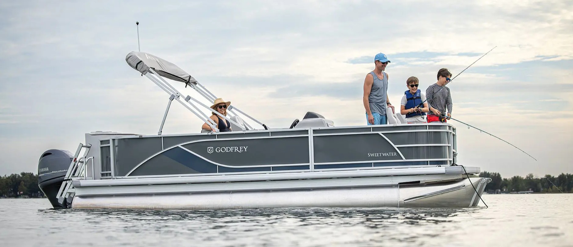 Used Godfrey Sweetwater Fishing Pontoon Boats For Sale
